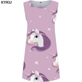 KYKU Rose Dress Women Flower Dresses Ladies Vestido Red 3d Print Dress Mini Sexy Harajuku Womens Clothing Summer Sundress New