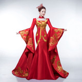 Red Chinese Style Party Evening Long Cheongsam Slim Dress Marriage Gown Luxury Trailing Wedding Qipao Fashion Clothes Vestido Red Chinese Style Party Evening Long Cheongsam Slim Dress Marriage Gown Luxury Trailing Wedding Qipao Fashion Clothes Vestido