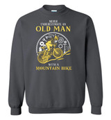 Never Underestimate An Old Man With A Mountain Bike Hoodie, Tshirt, Sweater. Special Shirt for Campers.