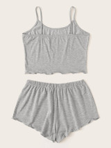 Letter Print Cami Pajama Set Letter Print Cami Pajama Set