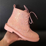 Women Ankle Boots Heels Female Shoes Lace up Boots