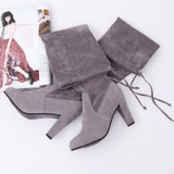 Faux Suede Slim Boots Sexy Over The Knee High Women Fashion Thigh High Boots