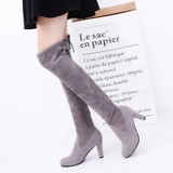 Faux Suede Slim Boots Sexy Over The Knee High Women Fashion Thigh High Boots