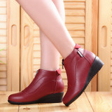 Wedge Heels Shoes Women Warm Fur Casual Shoes