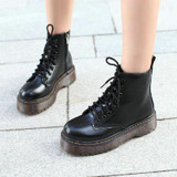 New Simple Women shoes Ladies Low heels boots