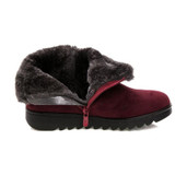 Women's Snow Boots Warm Short fur plush  ankle Boots