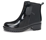 DRIPDROP Women's Short Boots Waterproof Non-Slip Fashion Rain Shoes