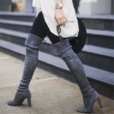 MoneRffi Size 35-43  New Shoes Women Boots Black Over The Knee Boots