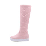 Plush Knee High Boots Women comfy Flat Heel Snow Boots