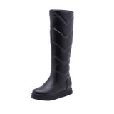 Plush Knee High Boots Women comfy Flat Heel Snow Boots