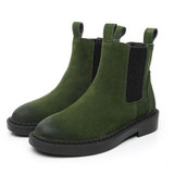 Genuine Leather Women Chelsea Boots Brand  Short Ankle Boots