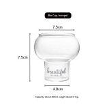 Creative Transparent Glass Coffee Cups Handmade Beer Mug Tea Whiskey Mug Heat-resistant Juice Vodka Wine Mug Home Bar Drinkware