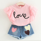 Clothes For Girls Summer Toddler Girls Clothes 2Pcs Outfits Kids Clothing For Girls Tracksuit Suit For Girls Children Clothing