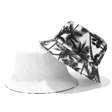 Double-side Unisex Harajuku Bucket Hat Fishing Outdoor Cap women Bucket fishing Hats Sunscreen Daisy embroidery fisherman hat