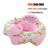 Baby Seats Sofa Support Cover Infant Learning to Sit Plush Chair Feeding Seat Skin for Toddler Nest Puff Dropshipping No Filler