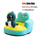 Baby Seats Sofa Support Cover Infant Learning to Sit Plush Chair Feeding Seat Skin for Toddler Nest Puff Dropshipping No Filler