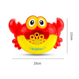 Automatic Crab Bubble Machine Musical Bubble Maker Light Electric Bubble Make Bath Baby Toy Fun Bath Shower Outdoor Bathroom Toy