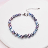 ASHIQI Genuine Natural Baroque Pearl Bracelets White Freshwater Pearl Jewelry Gift For Women Fashion Bracelets