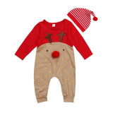 Baby Christmas Clothes Reindeer Romper Boy Girl Long Sleeve Deer Winter Autumn Romper Jumpsuit Hat 2Pcs Sleepwear Party Costume Baby Christmas Clothes Reindeer Romper Boy Girl Long Sleeve Deer Winter Autumn Romper Jumpsuit Hat 2Pcs Sleepwear Party Costume