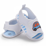 Brand New Newborn Infant Baby Boy Girl Summer Soft Sole Crib Toddler Summer Prewalker Cartoon Print First Walkers Shoes