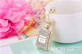 Crystal Perfume Bottle Keychain Bag Car Purse Key Chain Ring Pendant jewelry Keyring Gift Souvenir Wholesale