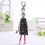 YLWHJJ brand 2020 new Doll baby cute Women keychain Car Pendant Girls Handmade fashion Jewelry Bag key chains hot key ring