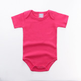 SALE Unisex Baby Rompers Short Sleeve Cotton O-Neck 0-12M Newborn Boys&Girls Roupas Top Quality Bebe Summer Clothes