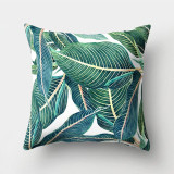 Tropical Leaf Cactus Monstera Cushion Cover Polyester Throw Pillows Sofa Home Decor Decoration Decorative Pillowcase 40506-1