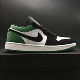 AJ 1 Low White Black Mystic Green Shoes Sneakers