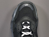 BLCG Triple S Clear Sole Black Shoes Sneakers