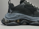 BLCG Triple S Clear Sole Black Shoes Sneakers