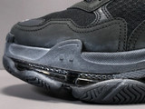 BLCG Triple S Clear Sole Black Shoes Sneakers