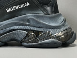 BLCG Triple S Clear Sole Black Shoes Sneakers