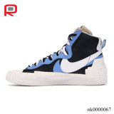 Blazer Mid sacai White Black Legend Blue Shoes Sneakers