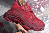 BLCG Triple S Burgundy Red Shoes Sneakers