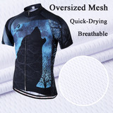 Black Wolf Howling Cycling Jersey