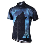 Black Wolf Howling Cycling Jersey
