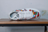 AF 1 Low International Flags White Multi-Color Shoes Sneakers AF 1 Low International Flags White Multi-Color Shoes Sneakers