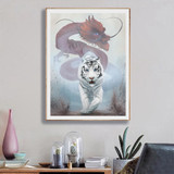 White tiger Diamond Painting