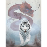 White tiger Diamond Painting
