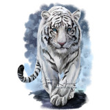White tiger Diamond Painting