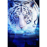 White tiger Diamond Painting
