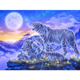 White tiger Diamond Painting