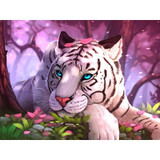 White tiger Diamond Painting