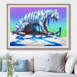 White tiger Diamond Painting