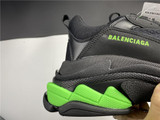 BLCG Triple S Black Green Shoes Sneakers