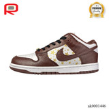 SB Dunk Low White Brown x Supreme Shoes Sneakers