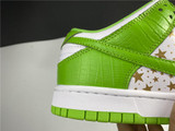 SB Dunk Low White Green x Supreme Shoes Sneakers