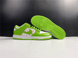 SB Dunk Low White Green x Supreme Shoes Sneakers