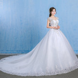 Luxury Wedding Dress 2019 Elegant Ball Gown V Neck Appliques Beaded Princess Plus Size Bridal Gowns Crystal Vestido De Noiva